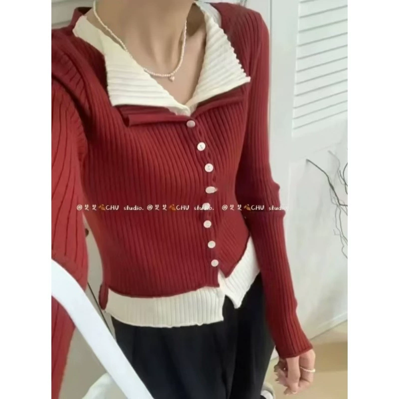 Не уменьшая новые эластичные ямы поддельные два трикотажа