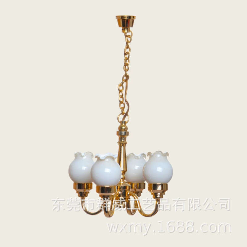 Dollhouse кукольный дом миниатюрная европейская лампа будильника декоративная модель украшения сцены OB11