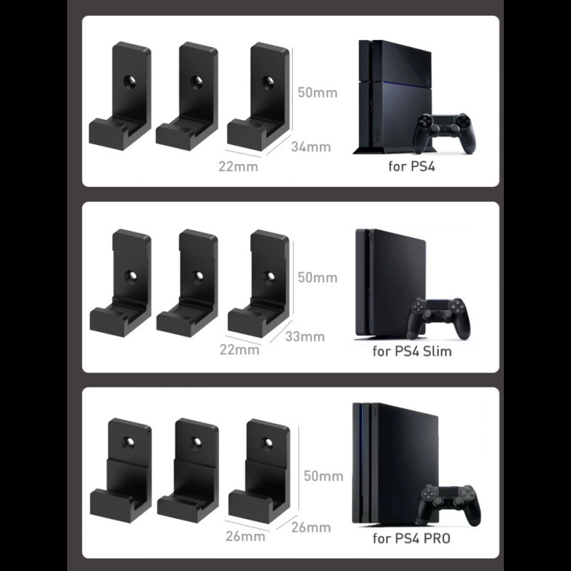 Кронштейн для настенного крепления консоли, подходит для PS4 / PS4 Pro / PS4 Slim, серия PS4