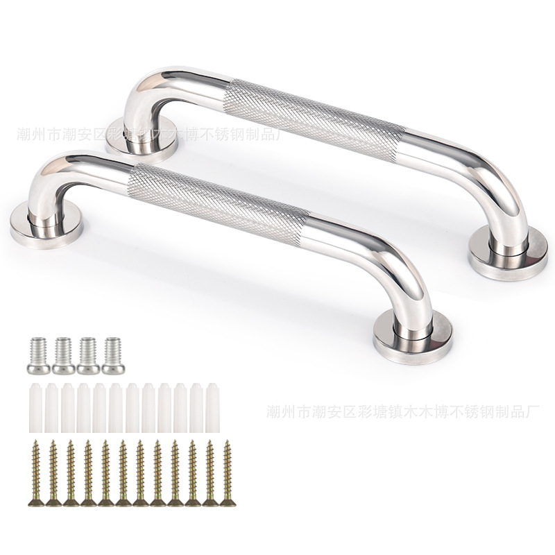 Fabricante suministro de acero inoxidable antideslizante molar pasamanos tipo barrera pasamanos aseo mango de baño mayorista