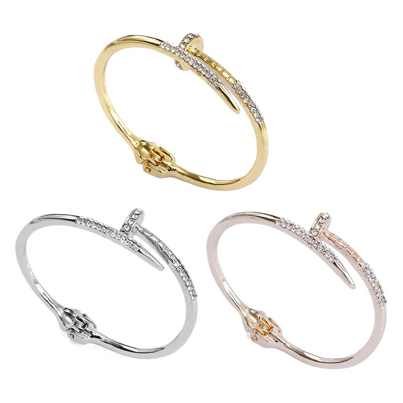 Joyería europea y americana película y televisión mismo estilo de estrellas, su personalidad pulsera de uñas pulsera de aleación de venta caliente transfronteriza en stock