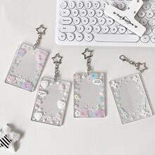 R 29046 Glitter transparent card holder ����͸��С�����ɺ�