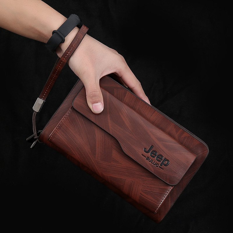 New Men's Clutch Bag Large Capacity Business Casual Clutch Bag Long Wallet Zipper Mobile Phone Bag PU Leather Men's Bag New Men's Clutch Bag Large Capacity Business Casual Clutch Bag Long Wallet Zipper Mobile Phone Bag PU Leather Men's Bag