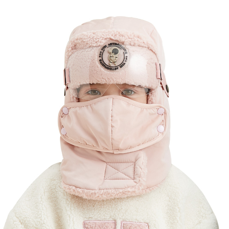 子供の雷鋒帽子の男の子の女の子は電気自動車に乗って保温します。