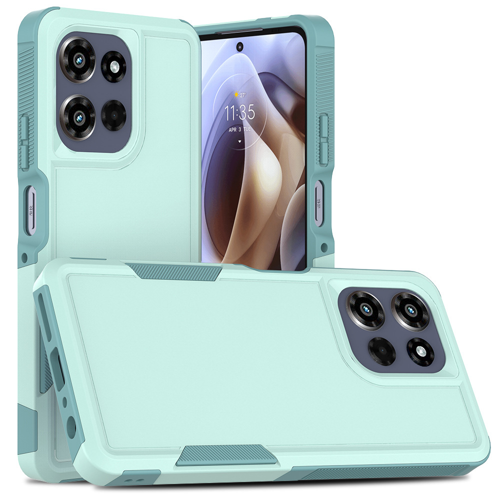 Aplicación transfronteriza Moto EDGE 2025 zarpa 2 en 1 caja anti-caída todo incluido PC más fábrica de cajas de teléfonos móviles TPU