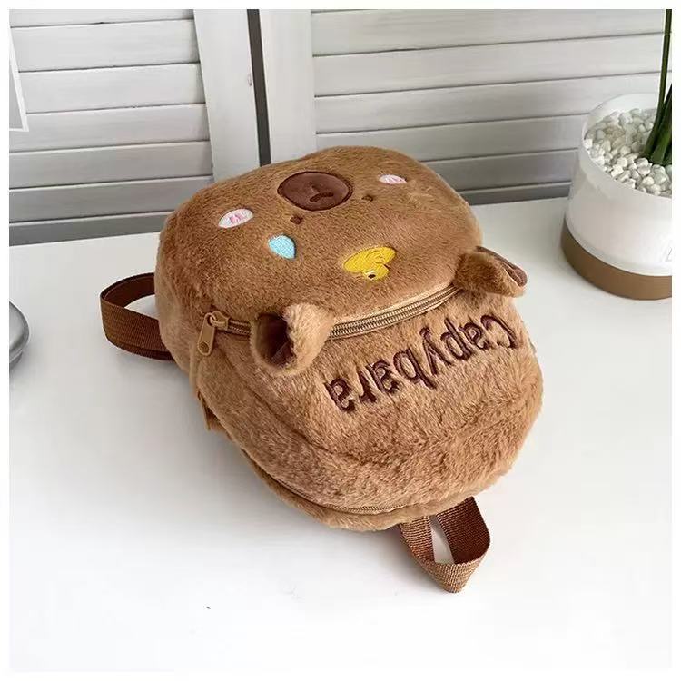Japanese-style Katto Capibara children's schoolbags, plush toys, backpacks, cute dolls, claw machine figurines, gifts undefined