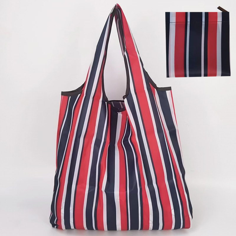 Bolso de compras de supermercado mediano de dibujos animados bolso verde bolso de moda bolso de compras plegable Portátil Bolsa de nylon impermeable image 83