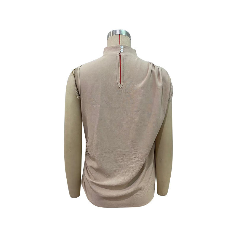 Camicie senza maniche con collo medio in tinta unita_voghion.com