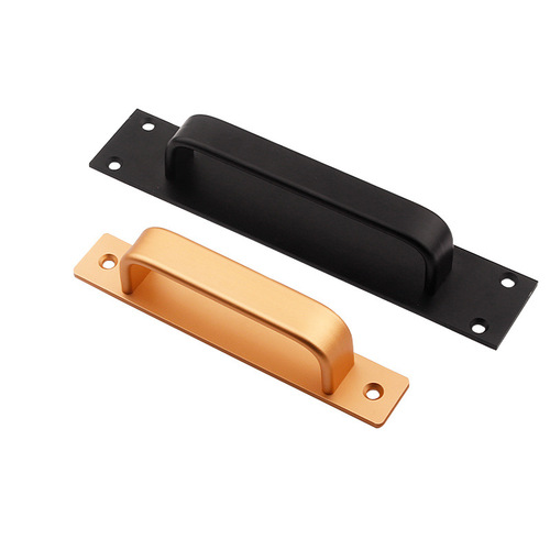 Aluminum alloy punch-free exposed handle balcony glass sliding door handrail single hole small handle window handle wholesale