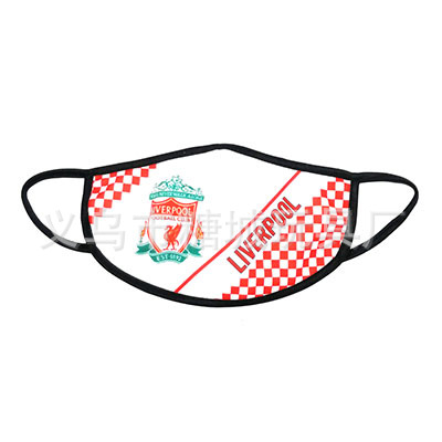 Máscara luminosa UEFA equipo de fútbol personalizado LED colorido flash máscara estadio bar discoteca equipo de salto transfronterizo