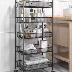 美容院置物架 落地可移動收納整理架床頭多層儲物架廚房角落架