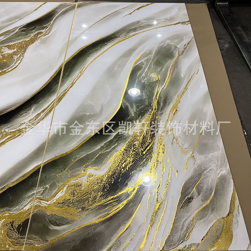 Uv壁板プリント画金板木の装飾面の炭素結晶板倉庫里南の箔押し透明板の波板の背景壁|undefined
