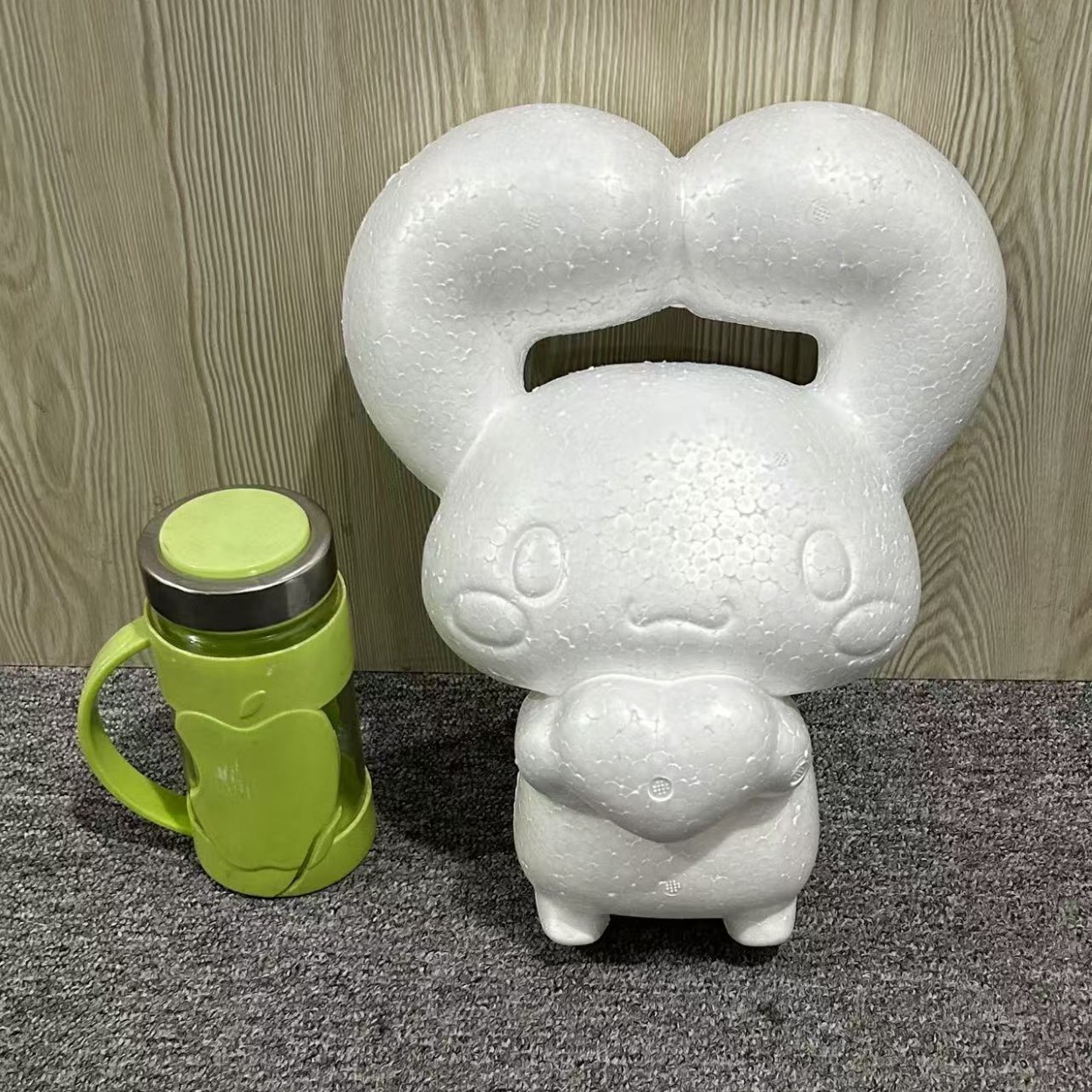 Oso de espuma directo de fábrica blanco DIY material de arreglo floral hecho a mano Día de San Valentín Rosa oso con juguete