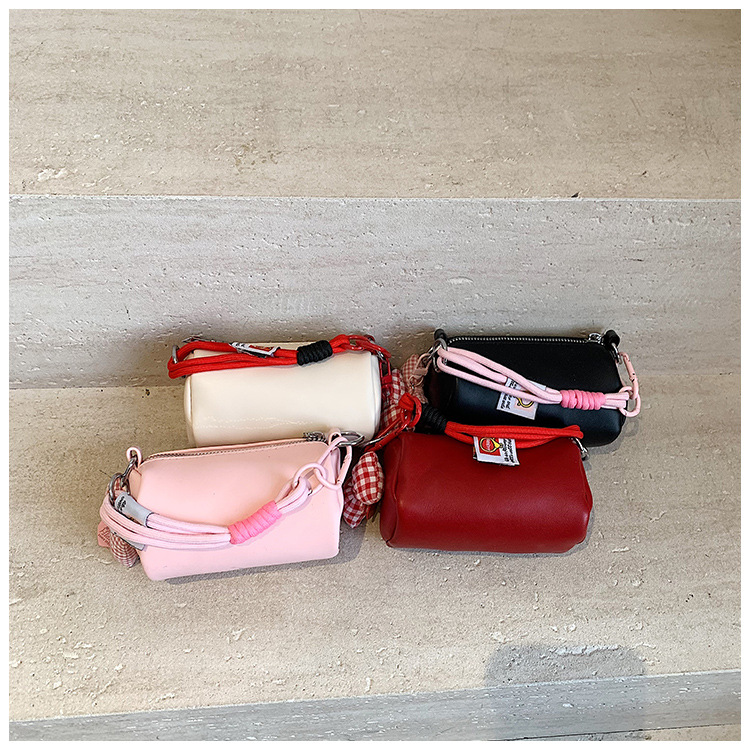 Nuova borsa a secchiello rotonda da donna, stile retrò europeo e americano, primavera 2025, borsa a tracolla unica e di tendenza._voghion.com