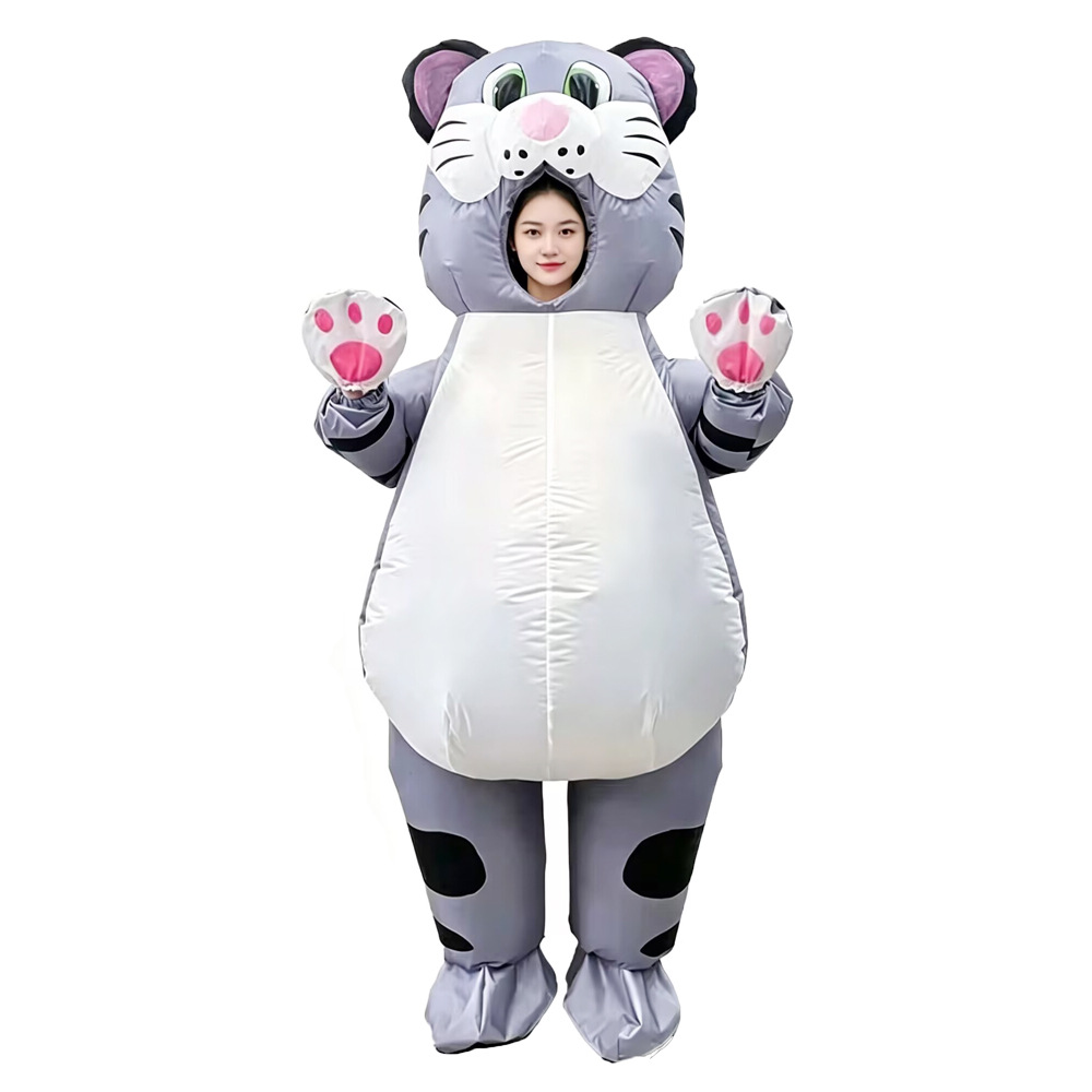 Fábrica transfronteriza gato y ratón dibujos animados muñecas inflables Halloween espectáculo comercial crucero caminando espectáculo escenario ropa de props