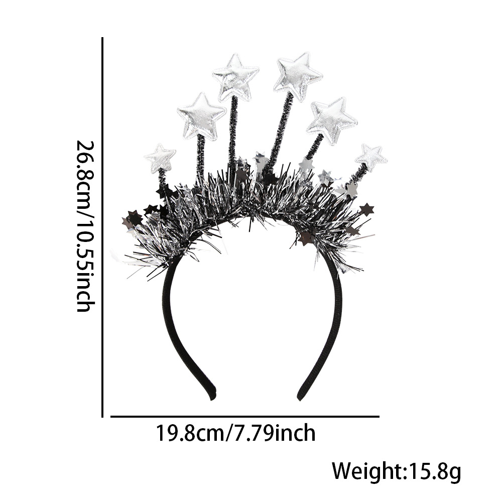Diadema de Año Nuevo 2026, decoración para fiesta temática de Nochevieja, FELIZ AÑO NUEVO, diadema navideña de Año Nuevo para disfraces