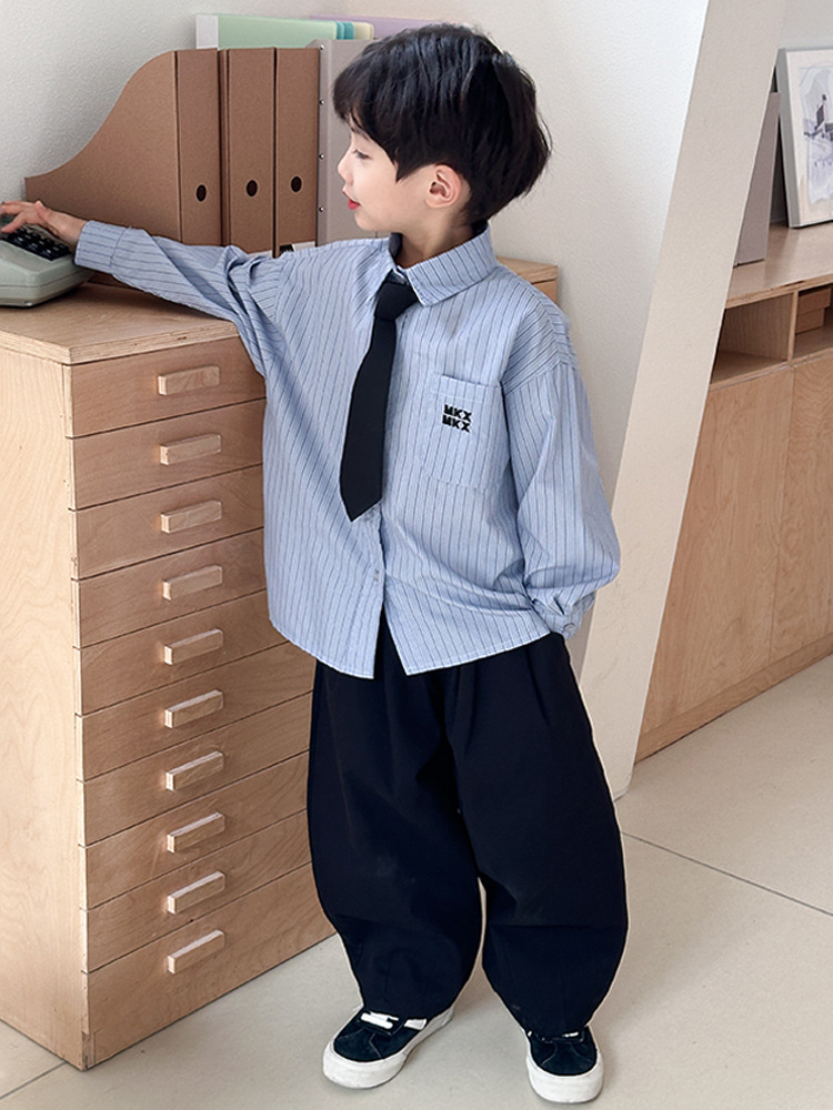 Camisas de niños McCarthy, abrigos de algodón para niños, camisas de mangas largas para niños, 2025 otoño, nueva camisa de moda infantil