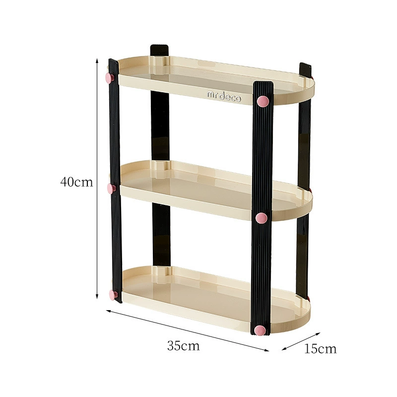 Transparent table glass holder, perfume, cosmetic storage system