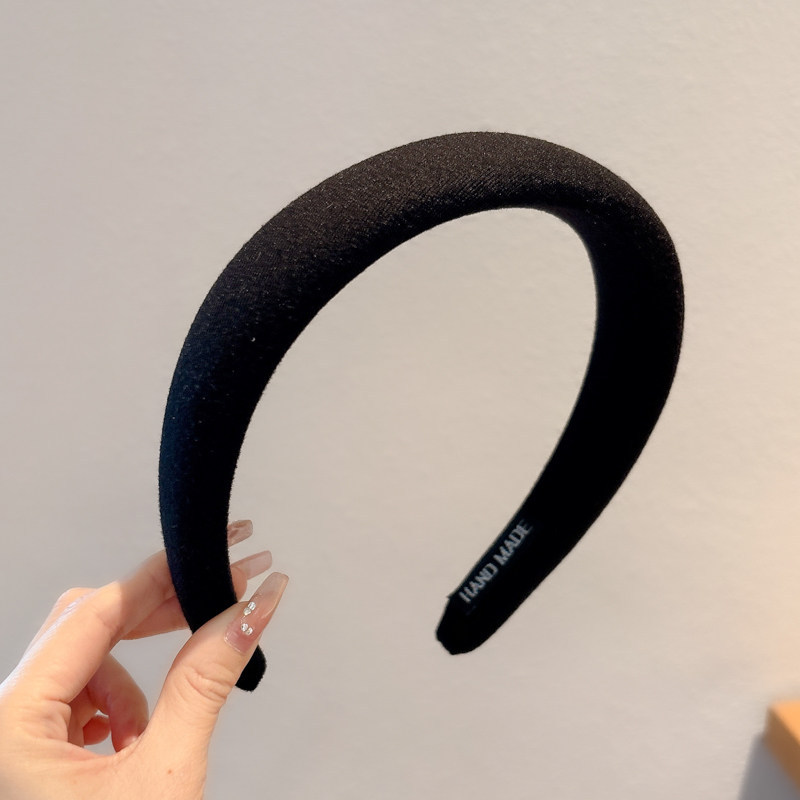 Diadema alta para mujer, nueva colección 2026, accesorio para el cabello estilo Chanel francés, elegante banda ancha para el cabello.