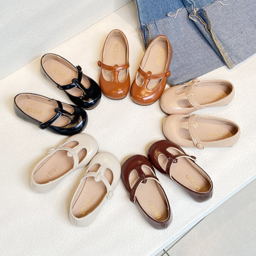 Children's Leather Shoes  Autumn Classic Fashionable and Comfortable Baby Girl Princess Shoes Versatile Girls' Single Shoes Trendy Cross-Border