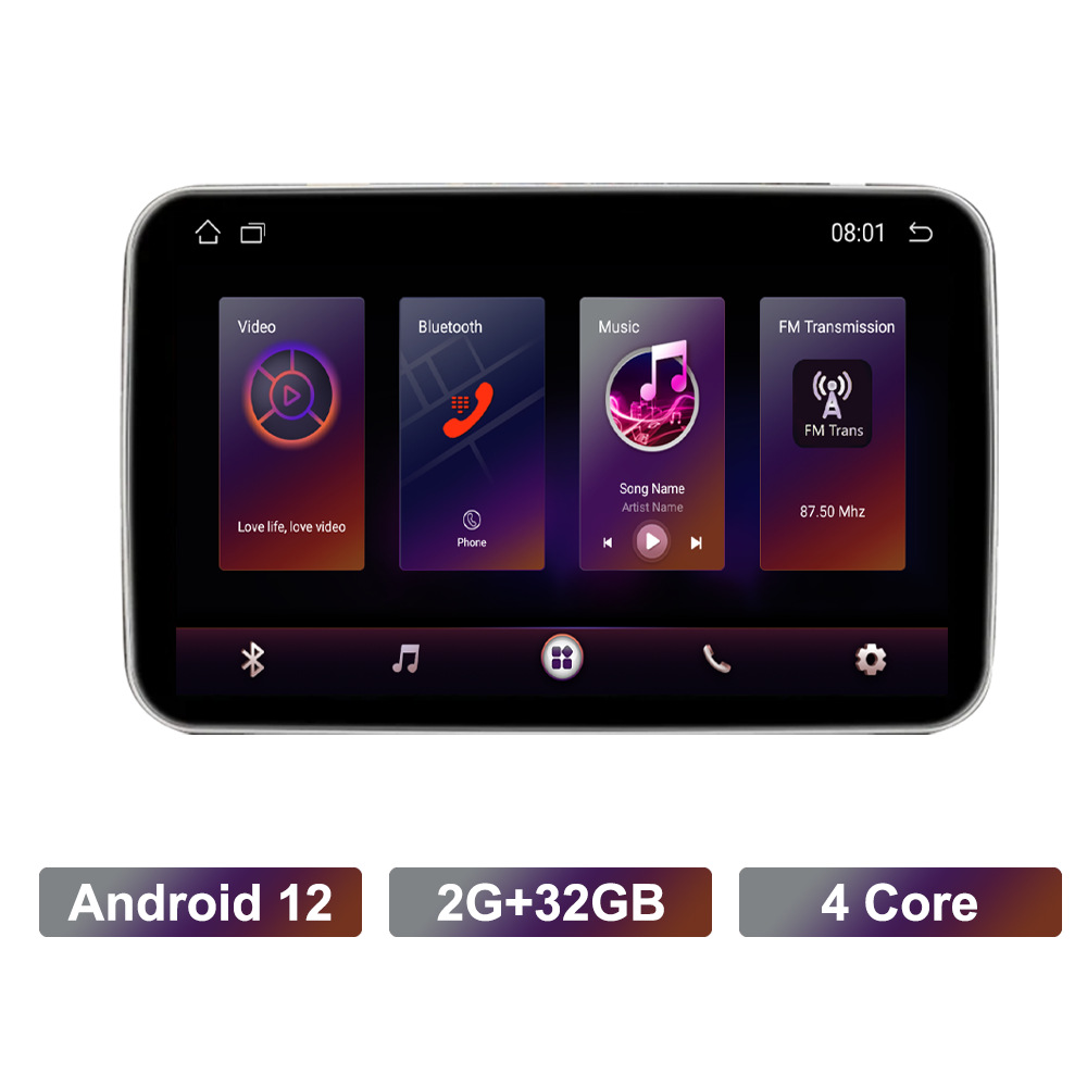 Universal IPS HD 10.1 inch Android universal headrest monitor MP5 car player (Car display) - 101-inch