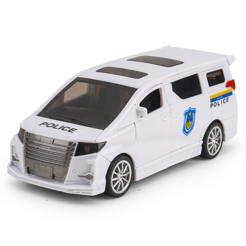 Juguete de doble puerta de simulación para niños modelo de coche inercial coche de luz y sonido coche de policía de bomberos juguetes para niños