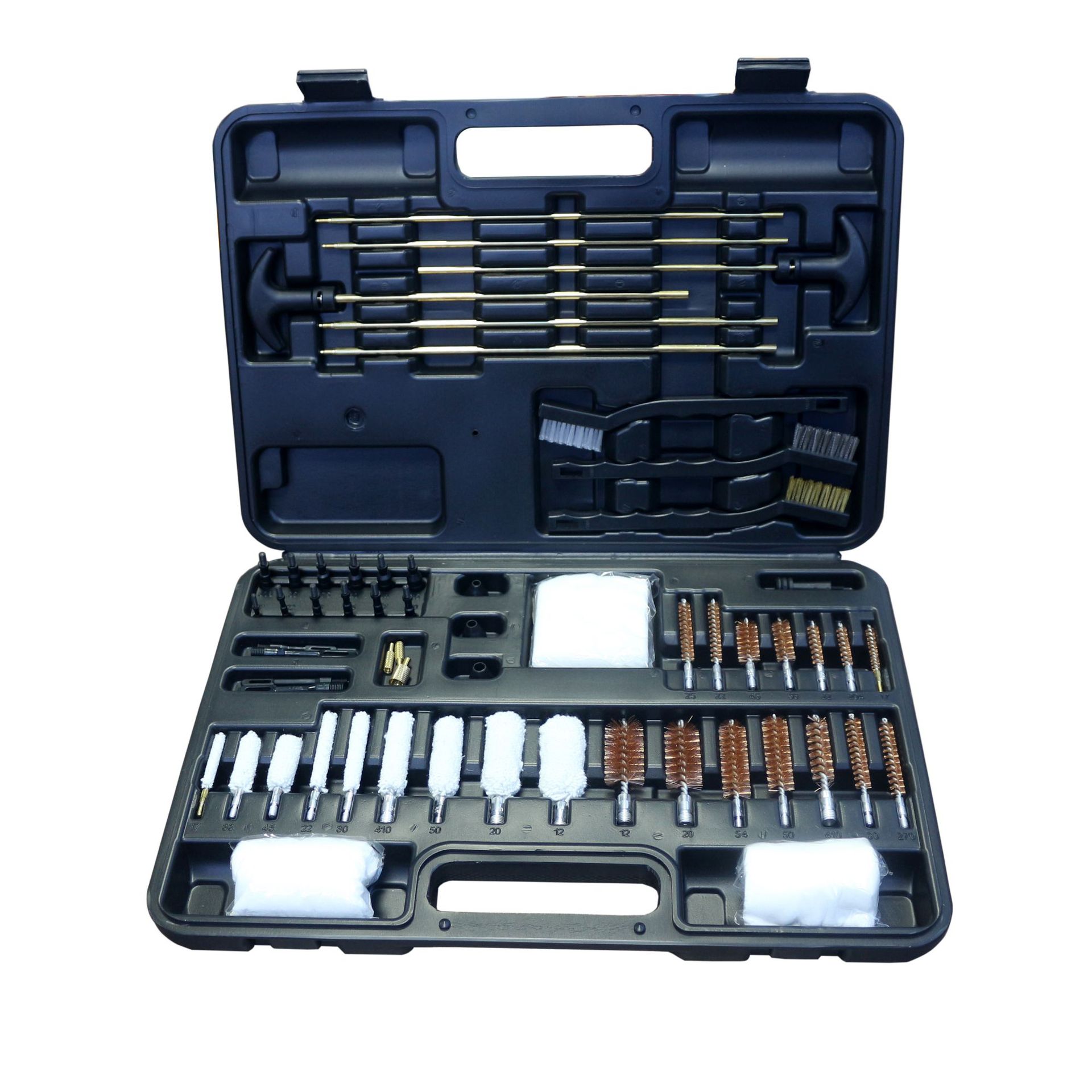 Juego de cepillos de limpieza transfronterizos al por mayor para Amazon, herramientas de mantenimiento y limpieza para armas de fuego y tuberías, herramientas multifuncionales para limpieza de armas domésticas.
