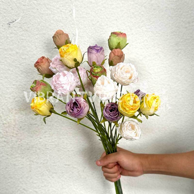 4 Simulated Small Roses, Home Decoration, Table Flower Arrangement, Wedding Wedding Arrangement, Photography Props, Fake Flowers