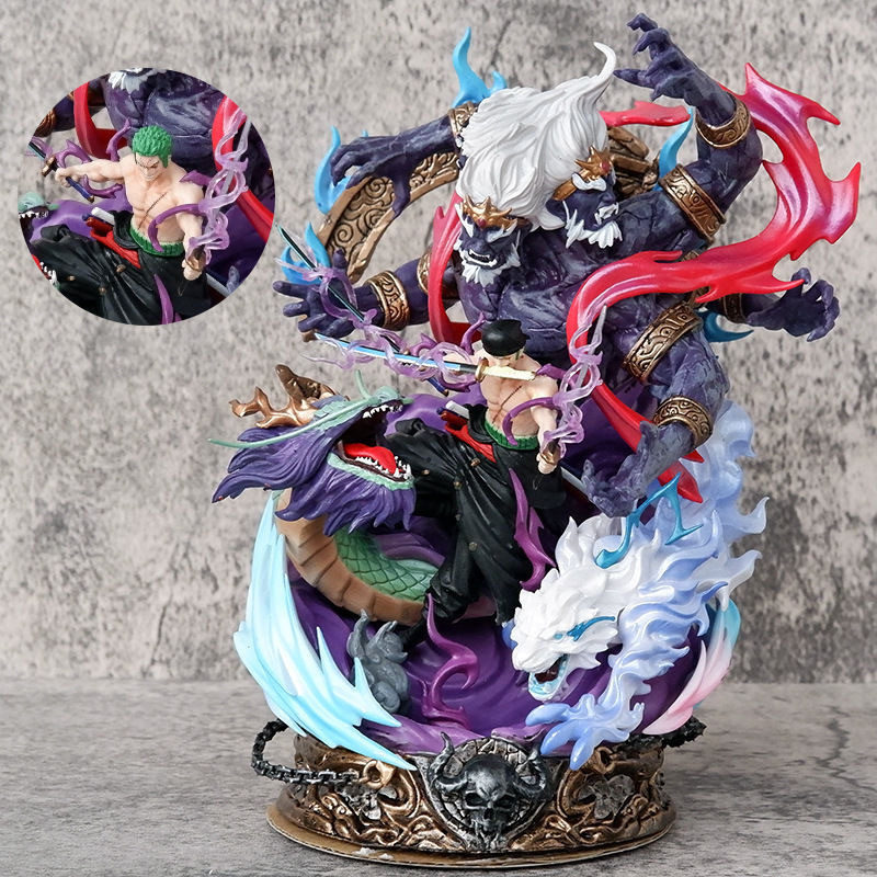 One Piece Hand-made LX Solon King of Hell Yan Mo Animation Model Tide Play Statue Ornaments Around Birthday Gift