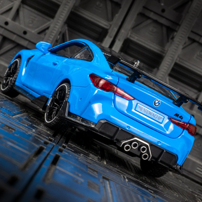 Xinao XA3228 simulación M4 cola grande modelo de aleación de los niños Tire hacia atrás sonido y luz coche de juguete coche de rally adornos