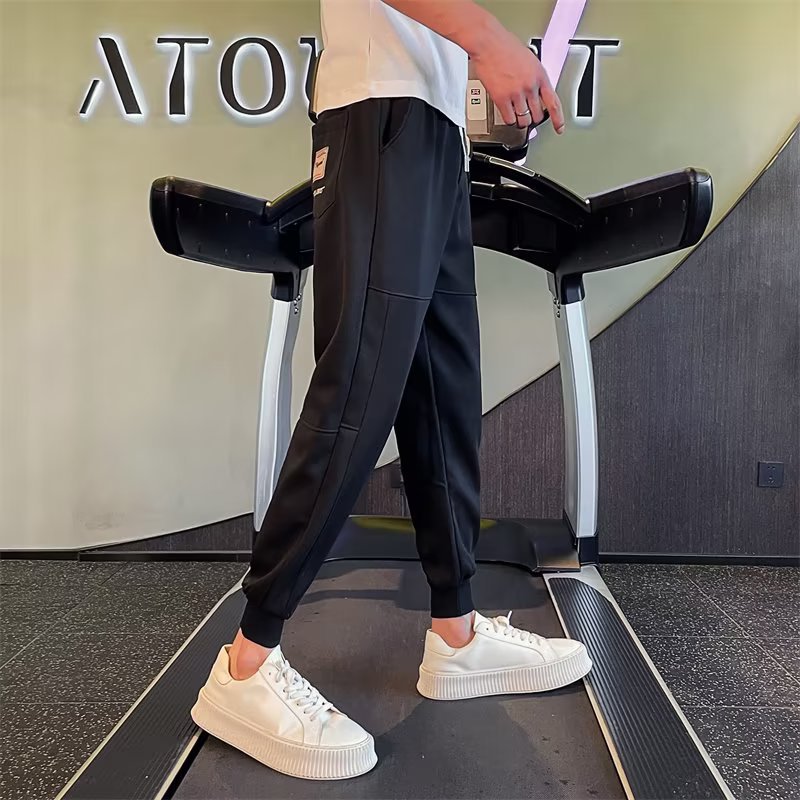 Jarní a podzimní ležérní úzká sportovní tunika Harun, módní všestranné zkrácené kalhoty - tisknutelný Tiktok Face Sheet_voghion.com