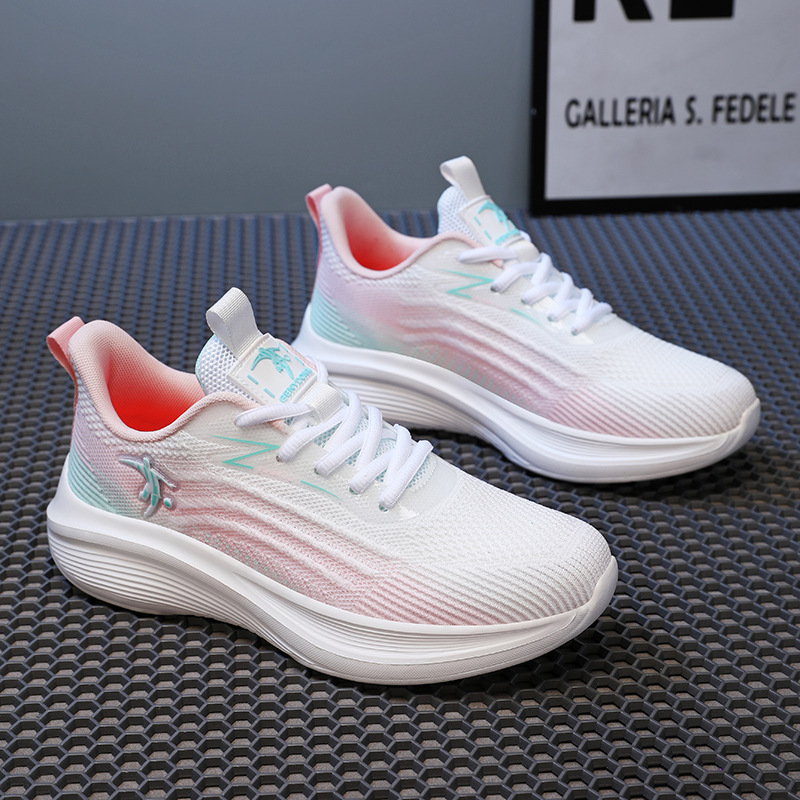 Calzado para correr para niñas Calzado deportivo de entrenamiento militar para estudiantes de secundaria para mujeres Calzado para correr de suela blanda con amortiguación ligera para estudiantes de secundaria para mujeres