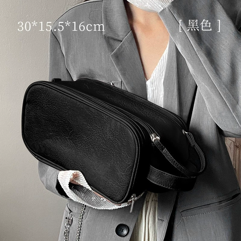 Дорожная двойная портативная многослойная дорожная сумка на молнии, дорогая сумка для хранения, 2024, косметичка, большая вместительная высококачественная сумка для туалетных принадлежностей