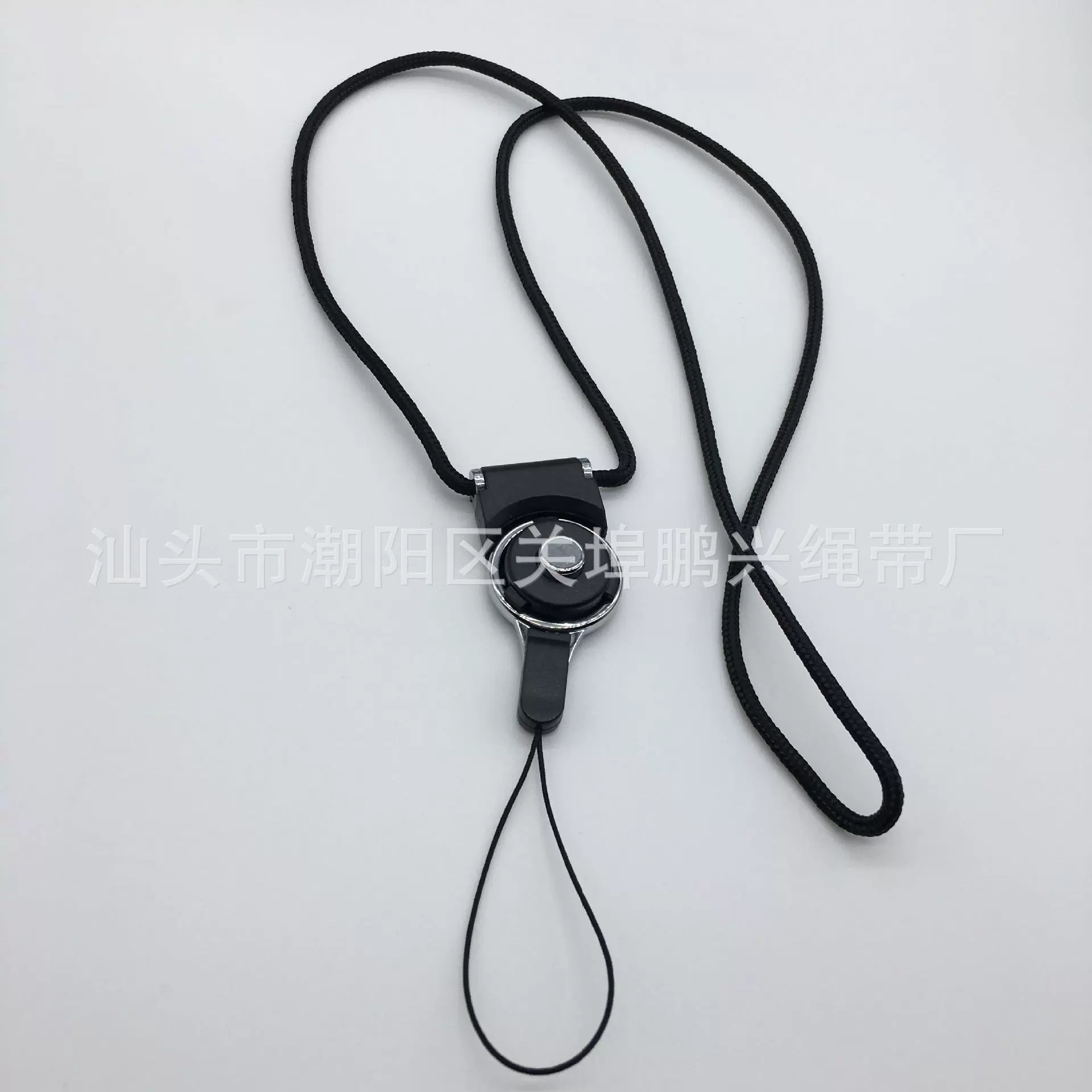 手机挂绳可拆分旋转扣长挂绳 证件挂绳 指环式多功能尼龙厂牌吊绳