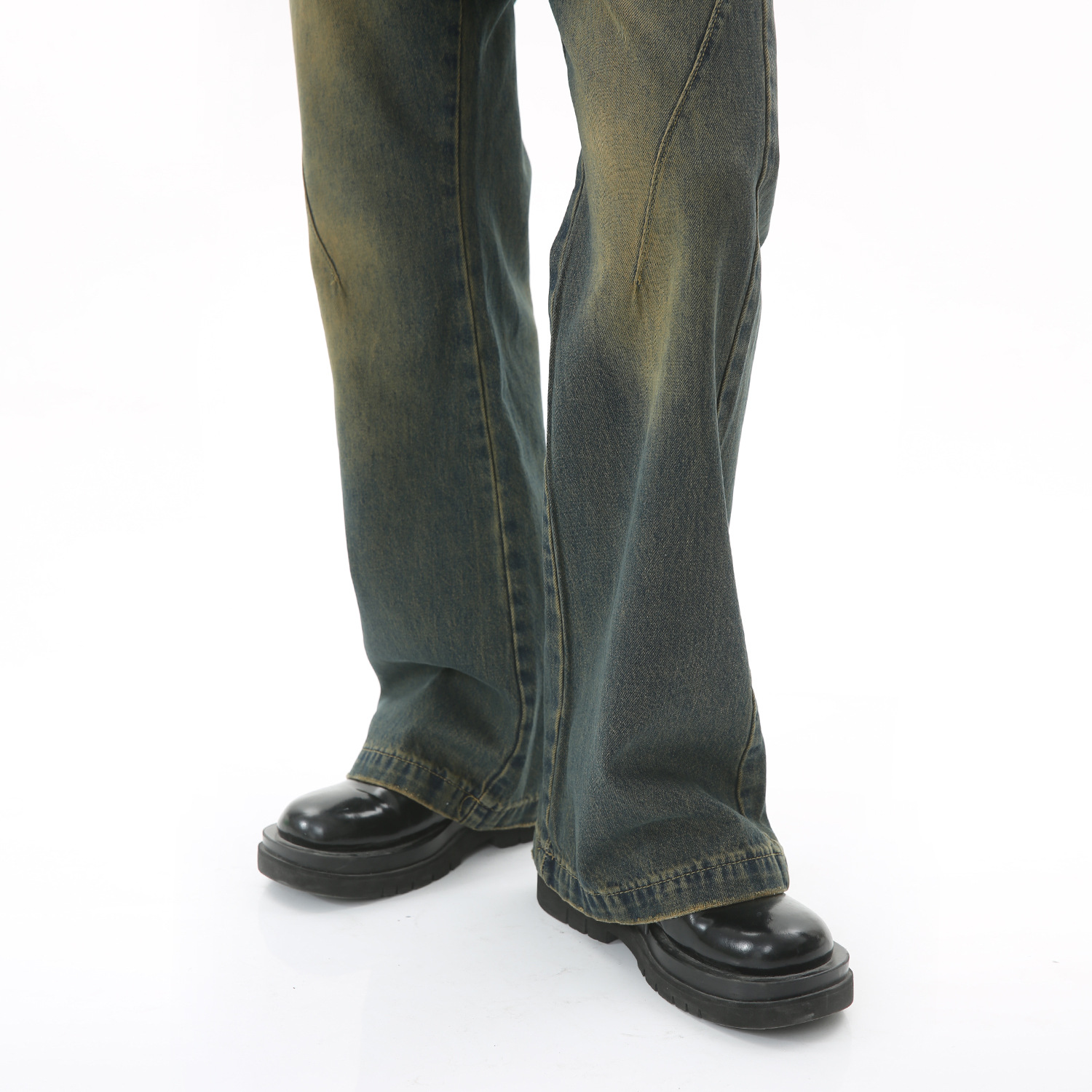 Ropa de los hombres de MTLClothes | Four Seasons nuevo estilo de Hong Kong azul apenado retro MEDIADOS DE-alta cintura flaco flojo jeans