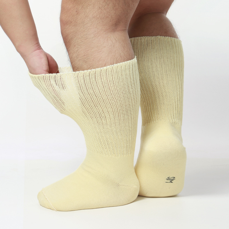 アマゾン爆型靴下男性浮腫肥満看護抗菌松口靴下diabetic socks糖足靴下