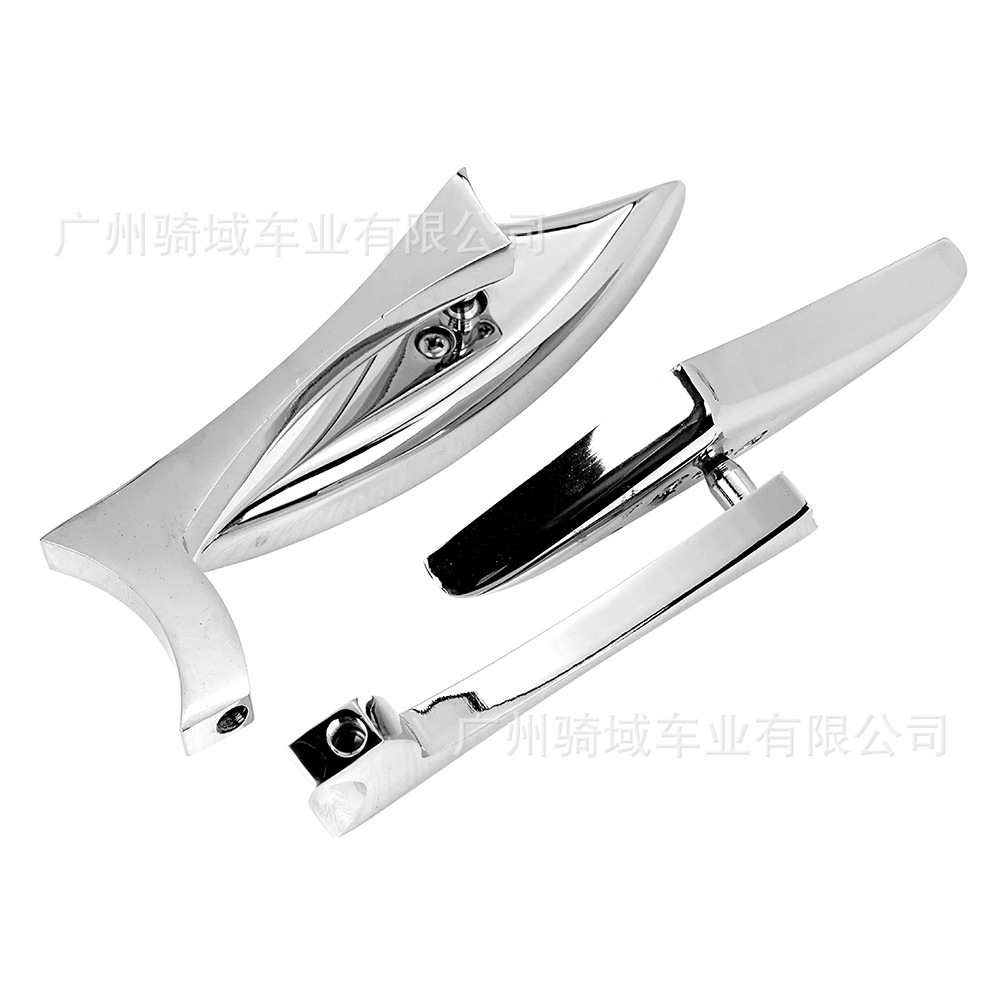 Motorcycle rearview mirror, modified sports car rearview mirror, triangular Harley retro modified off-road rearview mirror