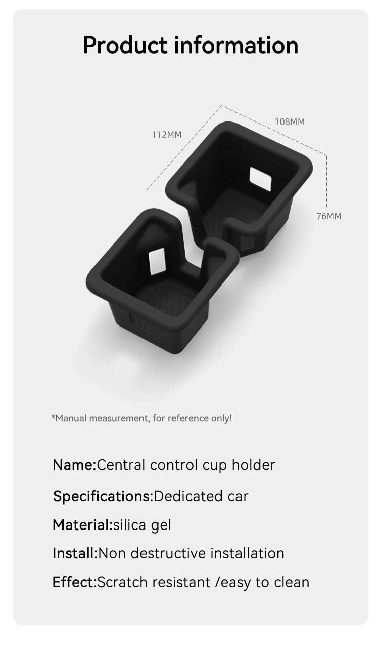 Suitable for 24-26 Lexus TX350 500H center console cup holder protective anti-slip mat car modification