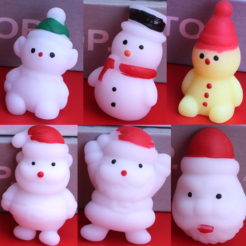 Tpr Material Christmas Cute Christmas Tree Santa Claus Snowman Tpr Party Supplies Party Favors