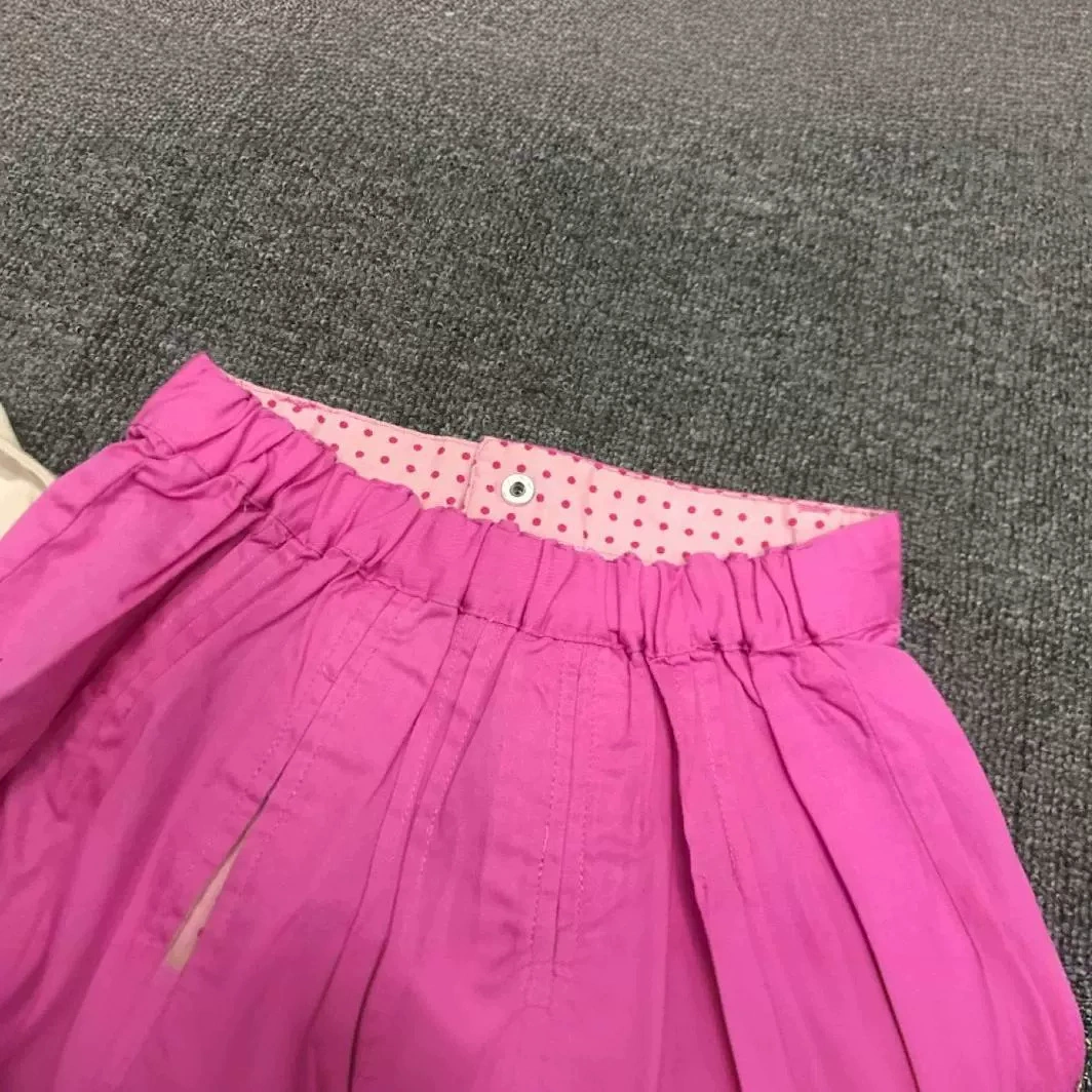 Поясная юбка из денима с льняной Cotton?