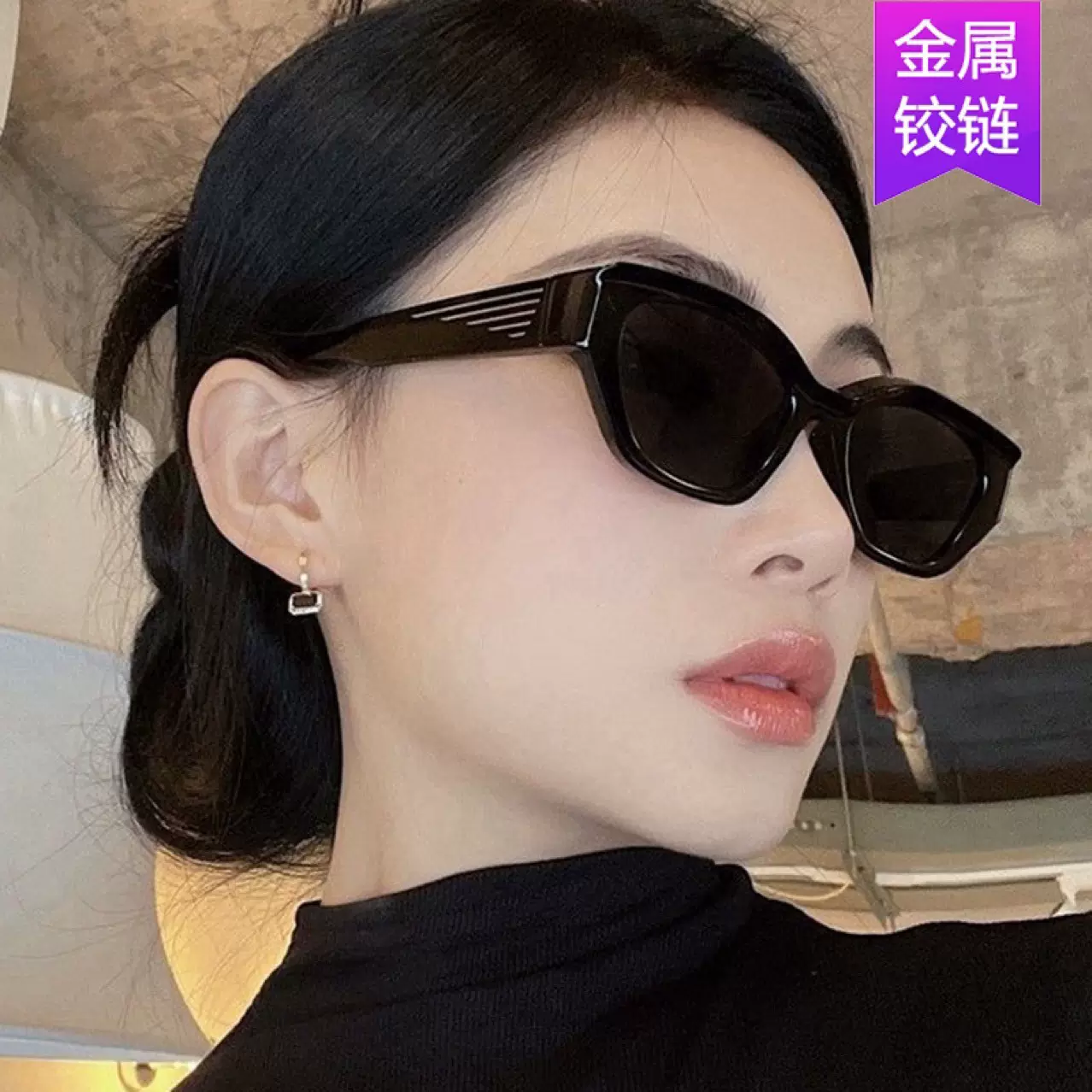 2023新款线条太阳镜2023新款不规则网红嘻哈墨镜男时尚太阳镜女