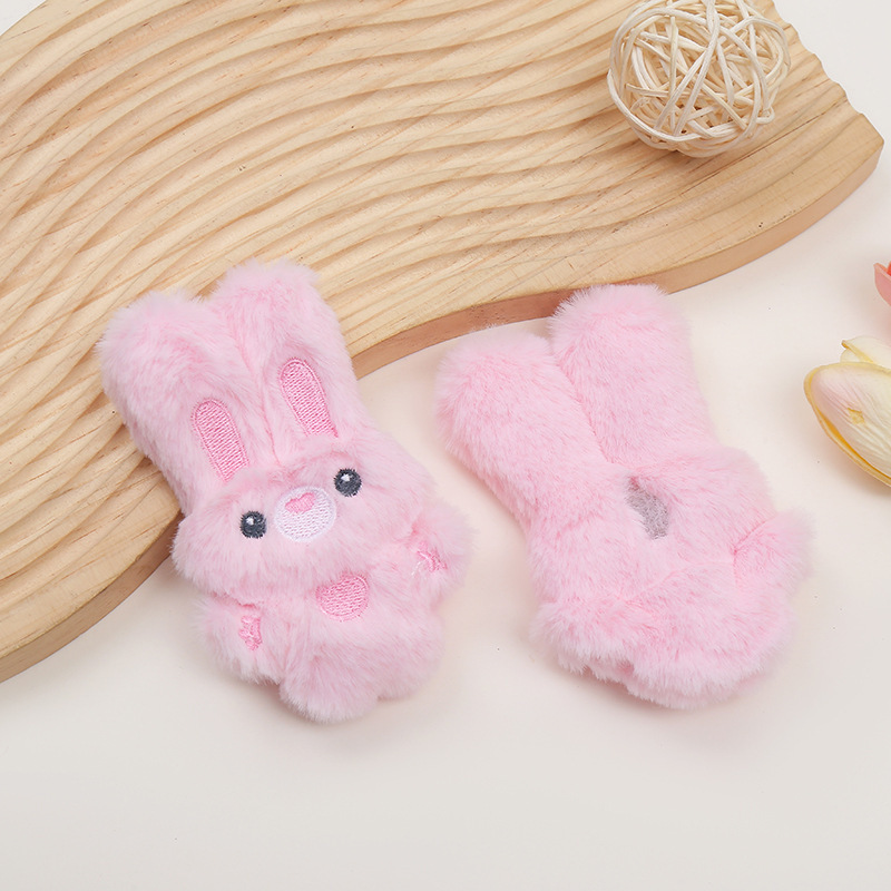 日韓縦耳ウサギ充填綿人形diyマフラー児童服装靴帽材料バッグキーホルダーストラップ