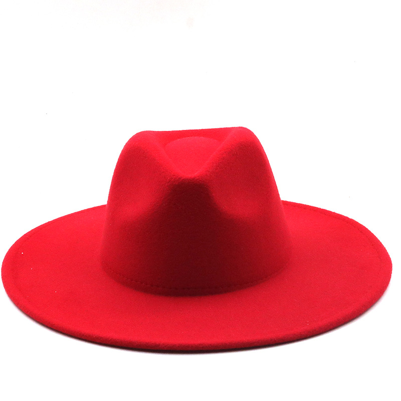 Retro Brim Big Brim Autumn And Winter Wool Top Hat display picture 7