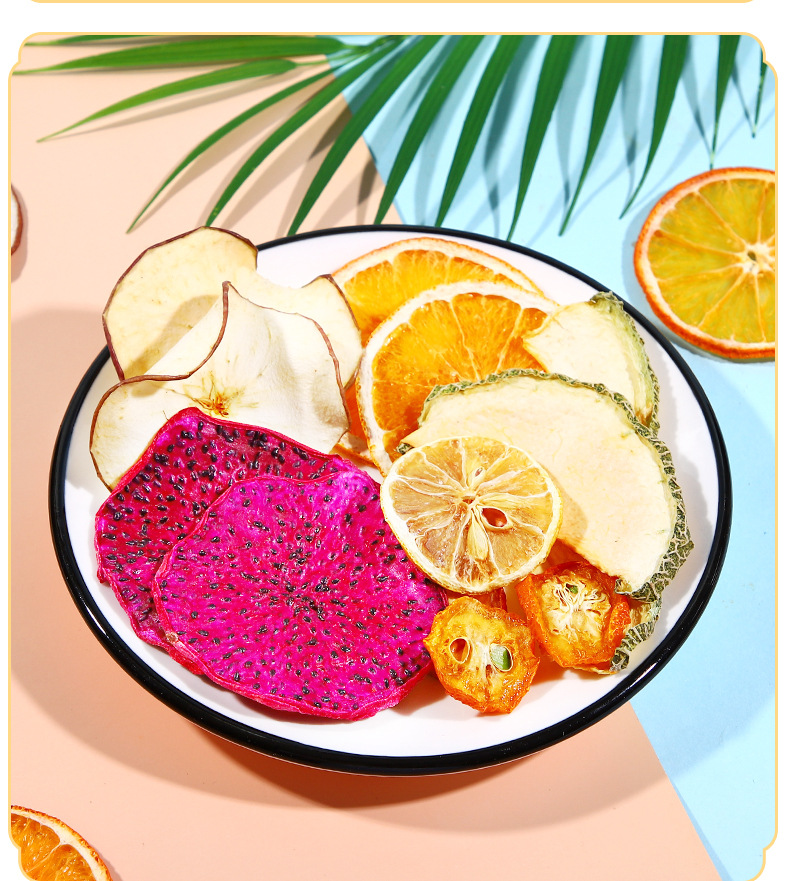 Ten Flavor Mixed Fruit Tea 100g Box Dried Fruit and Flower Blend for Hot or Iced Brewing in use
