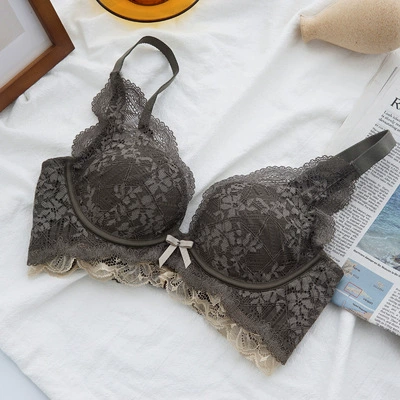 Push-up Lace Wireless Bra, Women's Underwire-free Bra, Sizes 32–40 (70–90AB), Multi-color