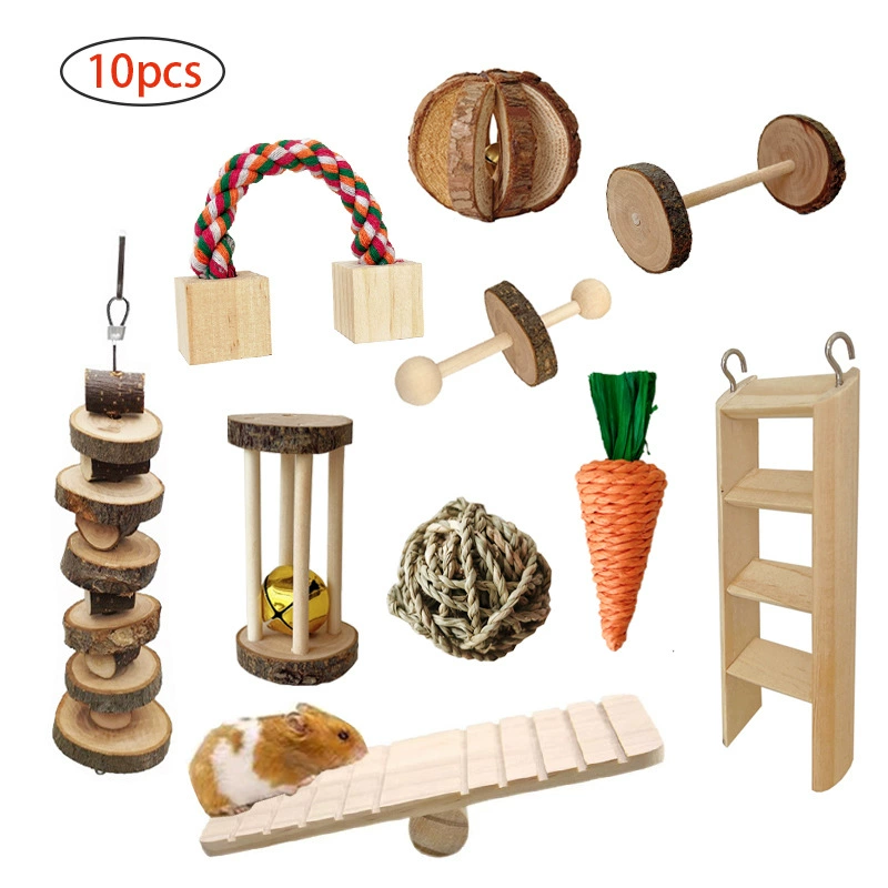 Трансграничный хомяк Игрушка Кролик Морская свинка играет с молярами