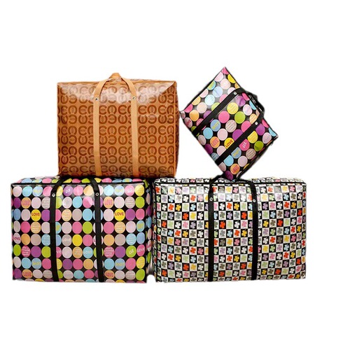 Portable Thickened Moving Bag Large Capacity Moving Bag Large Size Waterproof Film Non-woven Fabric Weaving Wholesale