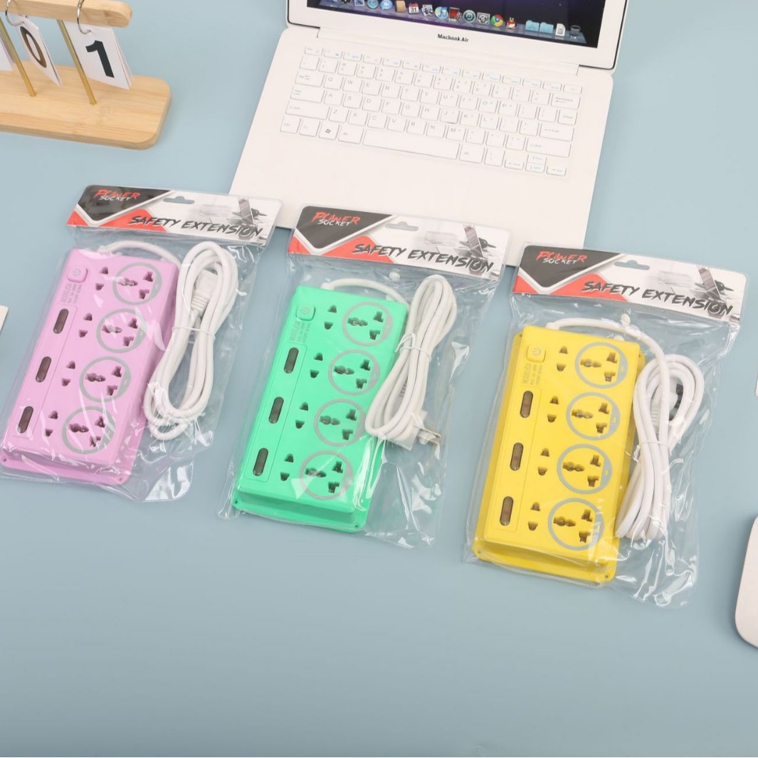 彩色壳灰色圈圈多位多孔插线板沙特阿拉伯越南缅甸老挝柬埔寨泰国