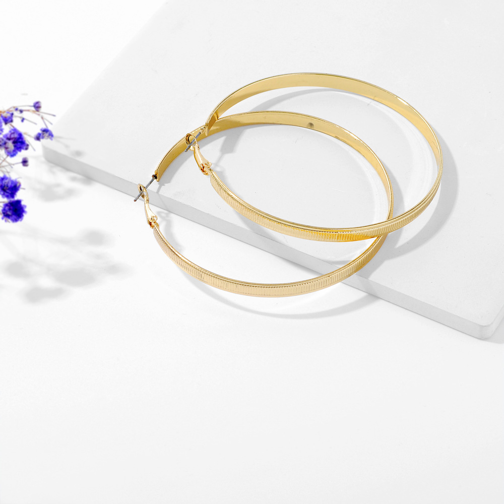 Fashion Circle Alloy Iron Plating Womenu0027S Earrings 1 Pair