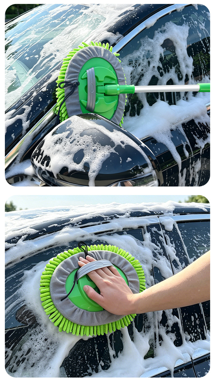 Car wash mop car brush retractable chenille car wash brush car cleaning tools dust duster